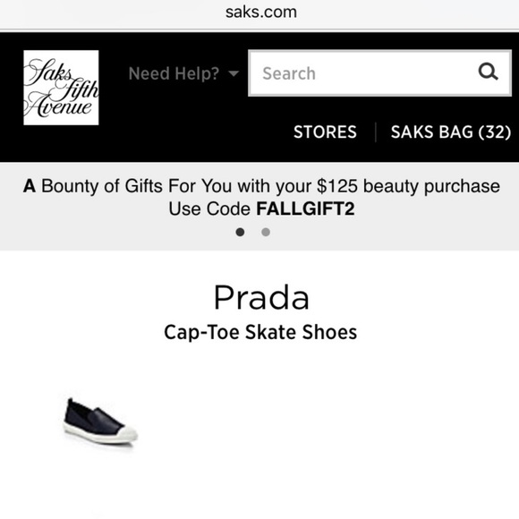 Prada Cap-Toe Skate Shoes Size 40 - Picture 7 of 7